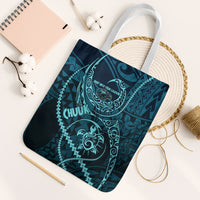 Chuuk Deep Into Truk Lagoon Tote Bag Polynesian Tribal Pattern Wreck Diving Teal Ship Art TS04 White Strap One Size Blue Black - Polynesian Pride