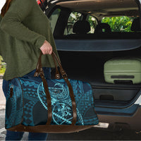 Chuuk Deep Into Truk Lagoon Travel Bag Polynesian Tribal Pattern Wreck Diving Teal Ship Art TS04 - Polynesian Pride