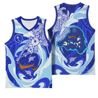 Chuuk Micronesian Roots Basketball Jersey Polynesian Tribal Pattern Hibiscus Flower And Stingray Art TS04 - Polynesian Pride