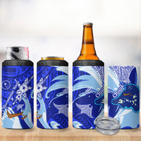 Chuuk Micronesian Roots 4 in 1 Can Cooler Tumbler Polynesian Tribal Pattern Hibiscus Flower And Stingray Art TS04 - Polynesian Pride