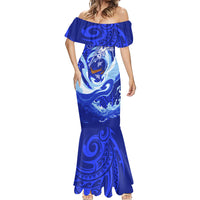 Chuuk Micronesian Roots Mermaid Dress Polynesian Tribal Pattern Hibiscus Flower And Stingray Art TS04 - Polynesian Pride