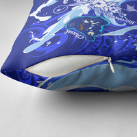 Chuuk Micronesian Roots Pillow Cover Polynesian Tribal Pattern Hibiscus Flower And Stingray Art TS04 - Polynesian Pride
