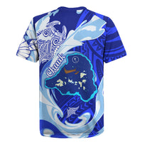 Chuuk Micronesian Roots Rugby Jersey Polynesian Tribal Pattern Hibiscus Flower And Stingray Art TS04 - Polynesian Pride