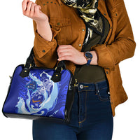 Chuuk Micronesian Roots Shoulder Handbag Polynesian Tribal Pattern Hibiscus Flower And Stingray Art TS04 - Polynesian Pride