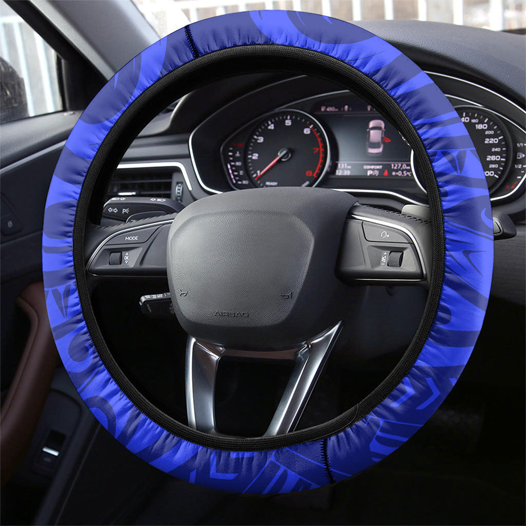 Chuuk Micronesian Roots Steering Wheel Cover Polynesian Tribal Pattern Hibiscus Flower And Stingray Art TS04 - Polynesian Pride