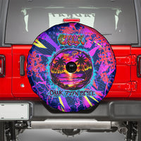 Chuuk Tropical Sunset Coordinates Spare Tire Cover Neon Graffiti Polynesian Tribal TS04 - Polynesian Pride