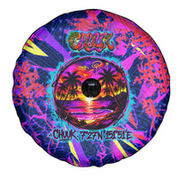 Chuuk Tropical Sunset Coordinates Spare Tire Cover Neon Graffiti Polynesian Tribal TS04 - Polynesian Pride