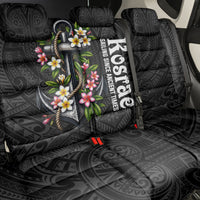 Kosrae Nautical Heritage Back Car Seat Cover Polynesian Tribal Anchor With Plumeria Tropical Art TS04 - Polynesian Pride