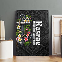Kosrae Nautical Heritage Canvas Wall Art Polynesian Tribal Anchor With Plumeria Tropical Art TS04 - Polynesian Pride