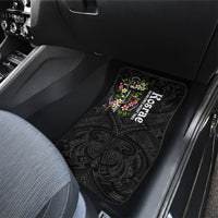 Kosrae Nautical Heritage Car Mats Polynesian Tribal Anchor With Plumeria Tropical Art TS04 - Polynesian Pride