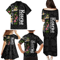 Kosrae Nautical Heritage Family Matching Puletasi and Hawaiian Shirt Polynesian Tribal Anchor With Plumeria Tropical Art TS04 - Polynesian Pride