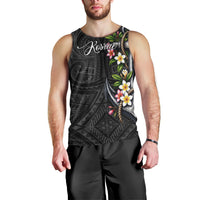 Kosrae Nautical Heritage Men Tank Top Polynesian Tribal Anchor With Plumeria Tropical Art TS04 - Polynesian Pride