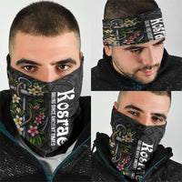 Kosrae Nautical Heritage Neck Gaiter Polynesian Tribal Anchor With Plumeria Tropical Art TS04 - Polynesian Pride