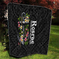 Kosrae Nautical Heritage Quilt Polynesian Tribal Anchor With Plumeria Tropical Art TS04 - Polynesian Pride