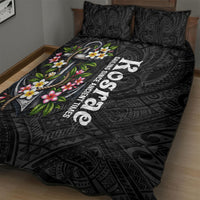 Kosrae Nautical Heritage Quilt Bed Set Polynesian Tribal Anchor With Plumeria Tropical Art TS04 - Polynesian Pride