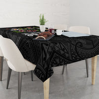 Kosrae Nautical Heritage Tablecloth Polynesian Tribal Anchor With Plumeria Tropical Art TS04 - Polynesian Pride