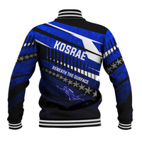 Kosrae Deep Sea Scuba Diving Baseball Jacket Blue Hole Beneath The Surface Coral Reef Graphic Art
