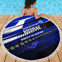 Kosrae Deep Sea Scuba Diving Beach Blanket Blue Hole Beneath The Surface Coral Reef Graphic Art TS04 - Polynesian Pride