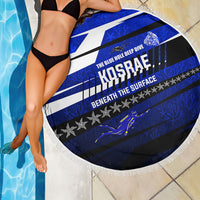 Kosrae Deep Sea Scuba Diving Beach Blanket Blue Hole Beneath The Surface Coral Reef Graphic Art TS04 - Polynesian Pride