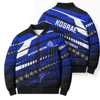 Kosrae Deep Sea Scuba Diving Bomber Puffer Jacket Blue Hole Beneath The Surface Coral Reef Graphic Art TS04 - Polynesian Pride