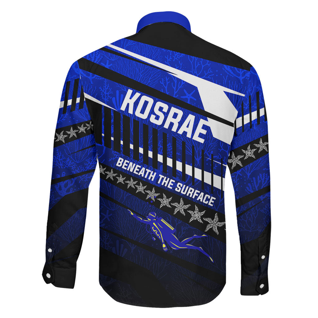 Kosrae Deep Sea Scuba Diving Family Matching Tank Maxi Dress and Hawaiian Shirt Blue Hole Beneath The Surface Coral Reef Graphic Art