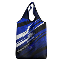 Kosrae Deep Sea Scuba Diving Grocery Bag Blue Hole Beneath The Surface Coral Reef Graphic Art TS04 - Polynesian Pride