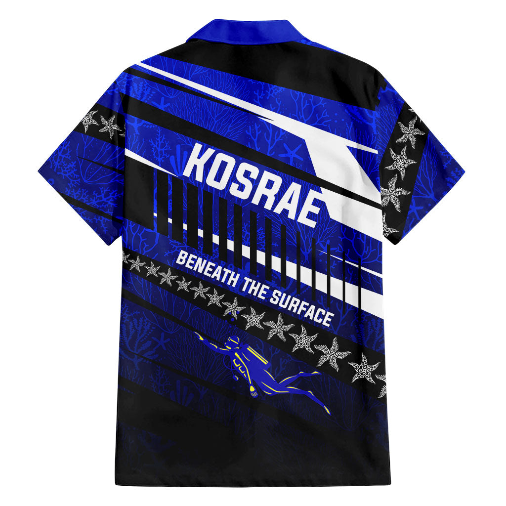 Kosrae Deep Sea Scuba Diving Hawaiian Shirt Blue Hole Beneath The Surface Coral Reef Graphic Art TS04 - Polynesian Pride