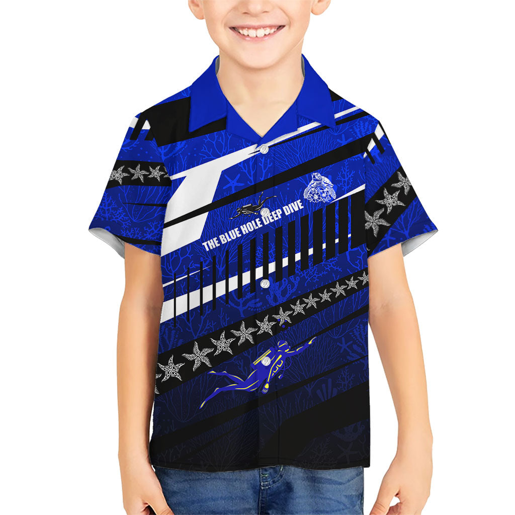 Kosrae Deep Sea Scuba Diving Hawaiian Shirt Blue Hole Beneath The Surface Coral Reef Graphic Art TS04 - Polynesian Pride