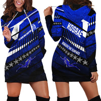 Kosrae Deep Sea Scuba Diving Hoodie Dress Blue Hole Beneath The Surface Coral Reef Graphic Art TS04 - Polynesian Pride