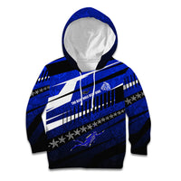 Kosrae Deep Sea Scuba Diving Kid Hoodie Blue Hole Beneath The Surface Coral Reef Graphic Art TS04 Hoodie Blue Black - Polynesian Pride