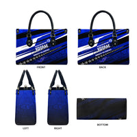 Kosrae Deep Sea Scuba Diving Leather Bag Blue Hole Beneath The Surface Coral Reef Graphic Art TS04 - Polynesian Pride