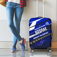 Kosrae Deep Sea Scuba Diving Luggage Cover Blue Hole Beneath The Surface Coral Reef Graphic Art TS04 - Polynesian Pride