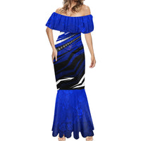 Kosrae Deep Sea Scuba Diving Mermaid Dress Blue Hole Beneath The Surface Coral Reef Graphic Art TS04 - Polynesian Pride