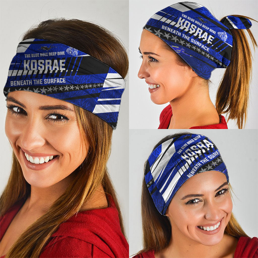 Kosrae Deep Sea Scuba Diving Neck Gaiter Blue Hole Beneath The Surface Coral Reef Graphic Art TS04 - Polynesian Pride