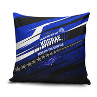 Kosrae Deep Sea Scuba Diving Pillow Cover Blue Hole Beneath The Surface Coral Reef Graphic Art TS04 Blue Black - Polynesian Pride
