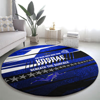 Kosrae Deep Sea Scuba Diving Round Carpet Blue Hole Beneath The Surface Coral Reef Graphic Art TS04 - Polynesian Pride