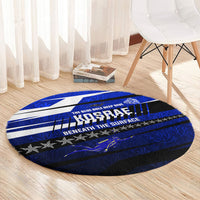 Kosrae Deep Sea Scuba Diving Round Carpet Blue Hole Beneath The Surface Coral Reef Graphic Art TS04 - Polynesian Pride