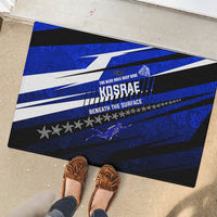 Kosrae Deep Sea Scuba Diving Rubber Doormat Blue Hole Beneath The Surface Coral Reef Graphic Art TS04 - Polynesian Pride