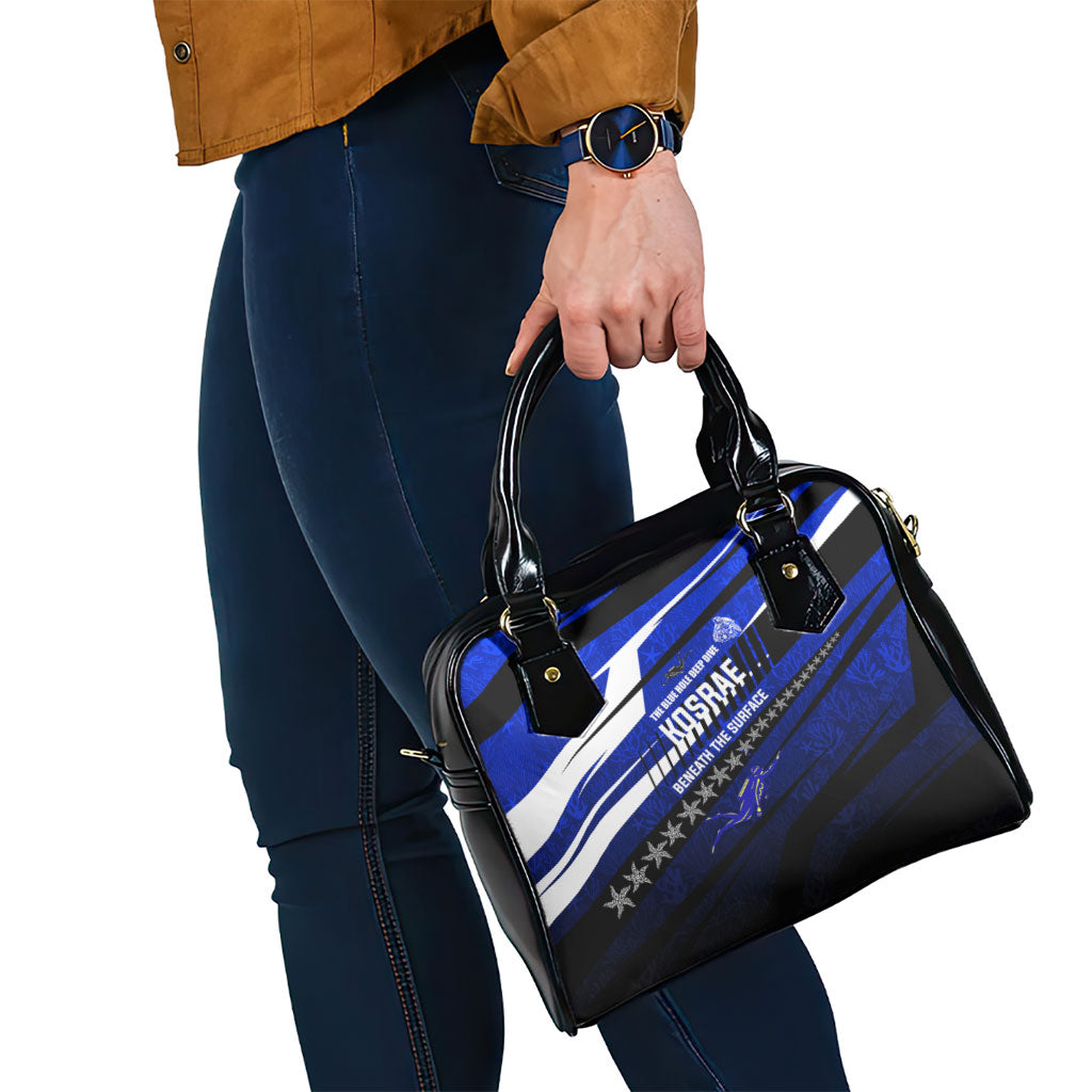 Kosrae Deep Sea Scuba Diving Shoulder Handbag Blue Hole Beneath The Surface Coral Reef Graphic Art TS04 - Polynesian Pride