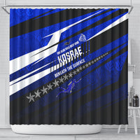 Kosrae Deep Sea Scuba Diving Shower Curtain Blue Hole Beneath The Surface Coral Reef Graphic Art TS04 - Polynesian Pride