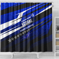 Kosrae Deep Sea Scuba Diving Shower Curtain Blue Hole Beneath The Surface Coral Reef Graphic Art TS04 - Polynesian Pride