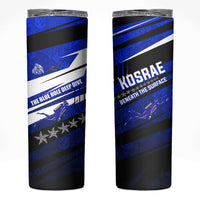 Kosrae Deep Sea Scuba Diving Skinny Tumbler Blue Hole Beneath The Surface Coral Reef Graphic Art TS04 Blue Black - Polynesian Pride