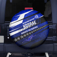 Kosrae Deep Sea Scuba Diving Spare Tire Cover Blue Hole Beneath The Surface Coral Reef Graphic Art TS04 No hole Blue Black - Polynesian Pride