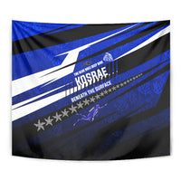 Kosrae Deep Sea Scuba Diving Tapestry Blue Hole Beneath The Surface Coral Reef Graphic Art TS04 - Polynesian Pride