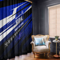 Kosrae Deep Sea Scuba Diving Window Curtain Blue Hole Beneath The Surface Coral Reef Graphic Art TS04 - Polynesian Pride