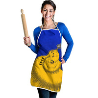 Kosrae Fafa Culinary Heritage Apron Kosraean Gold Taro Tradition Illustration With Coconut Leaves TS04 - Polynesian Pride