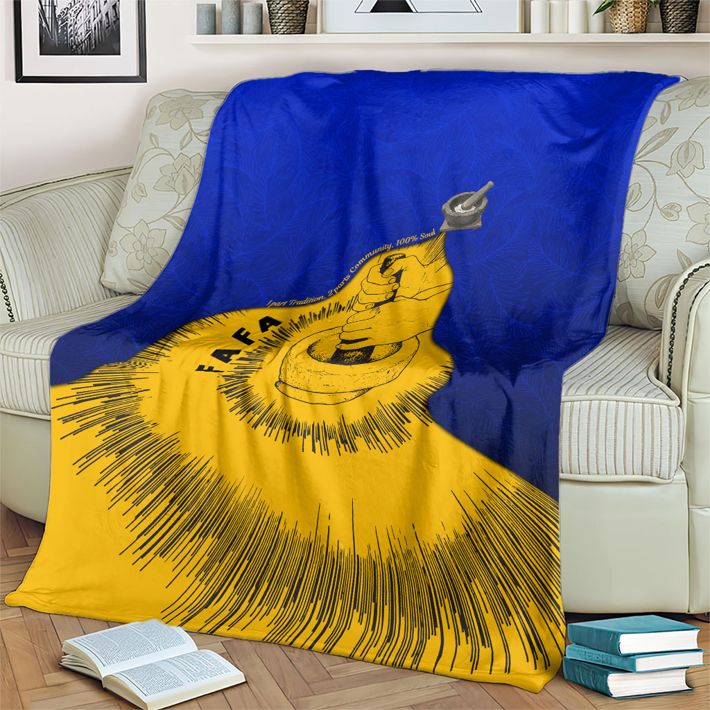 Kosrae Fafa Culinary Heritage Blanket Kosraean Gold Taro Tradition Illustration With Coconut Leaves TS04 - Polynesian Pride