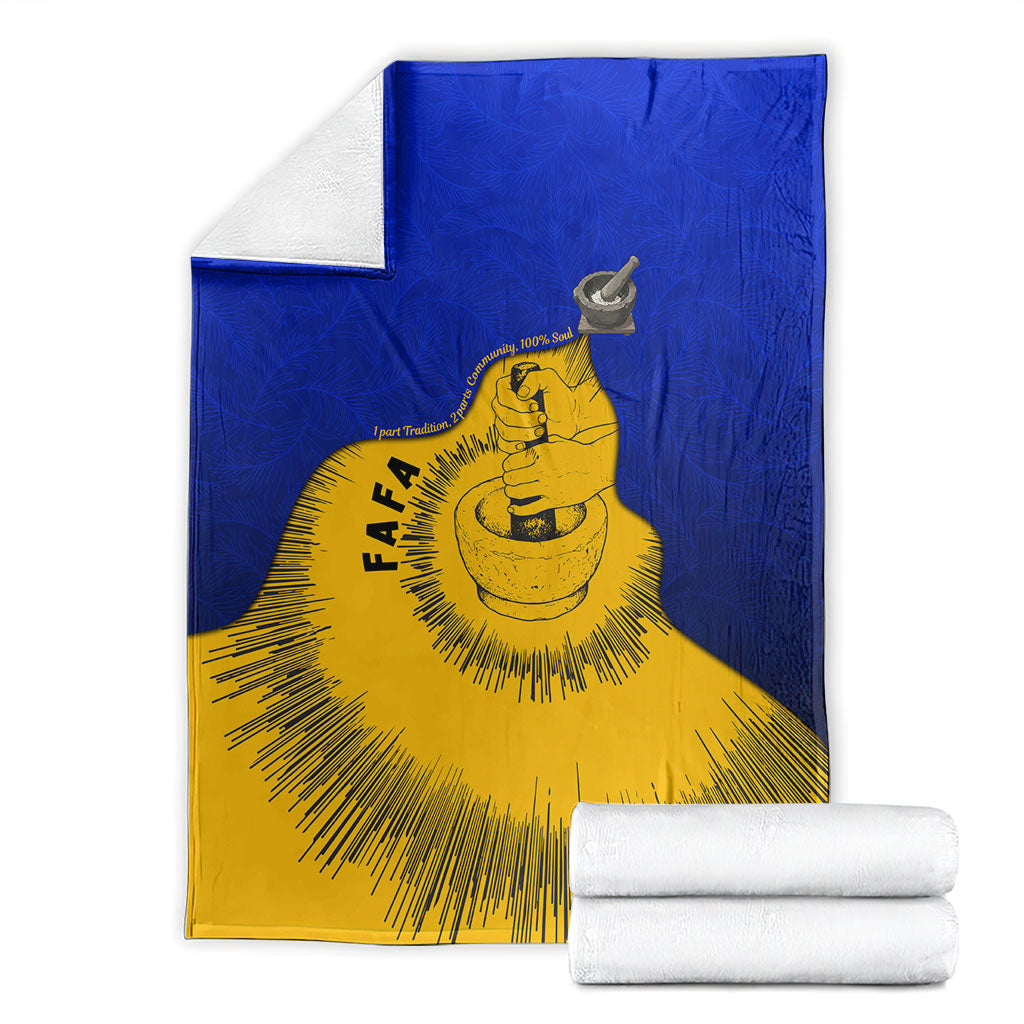 Kosrae Fafa Culinary Heritage Blanket Kosraean Gold Taro Tradition Illustration With Coconut Leaves TS04 - Polynesian Pride