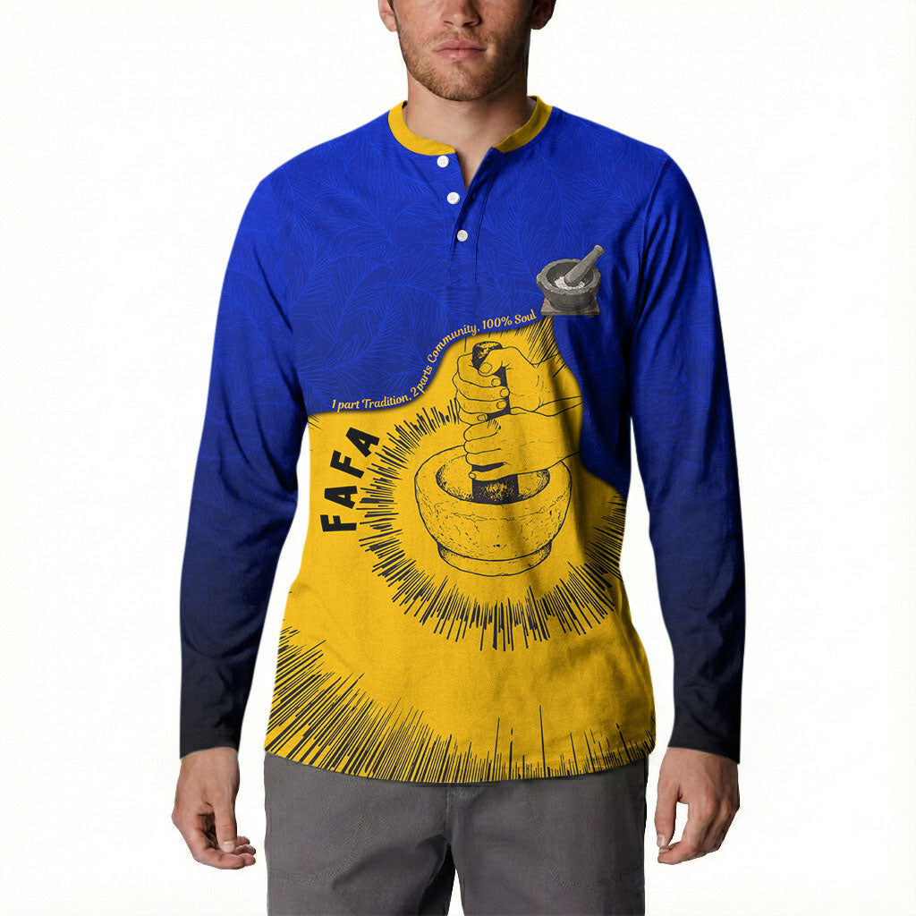 Kosrae Fafa Culinary Heritage Button Sweatshirt Kosraean Gold Taro Tradition Illustration With Coconut Leaves TS04 - Polynesian Pride