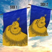 Kosrae Fafa Culinary Heritage Garden Flag Kosraean Gold Taro Tradition Illustration With Coconut Leaves TS04 - Polynesian Pride
